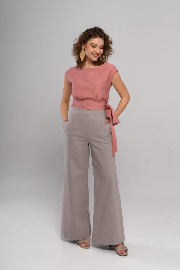 Pantalon din bumbac Swan